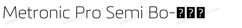 Metronic Pro Semi Bo字体转换